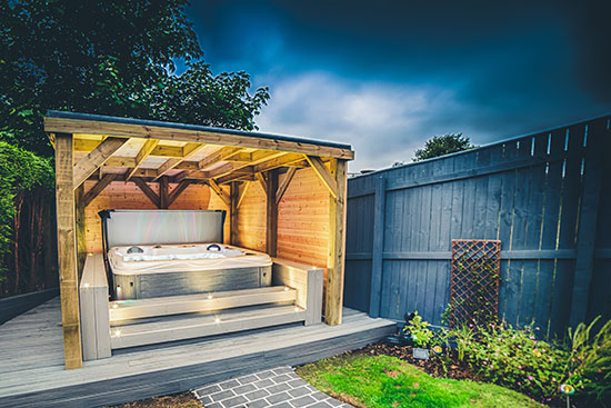 Hot Tub Housing Gazebos Enclosures, Outdoor Hot Tub Enclosure Ideas