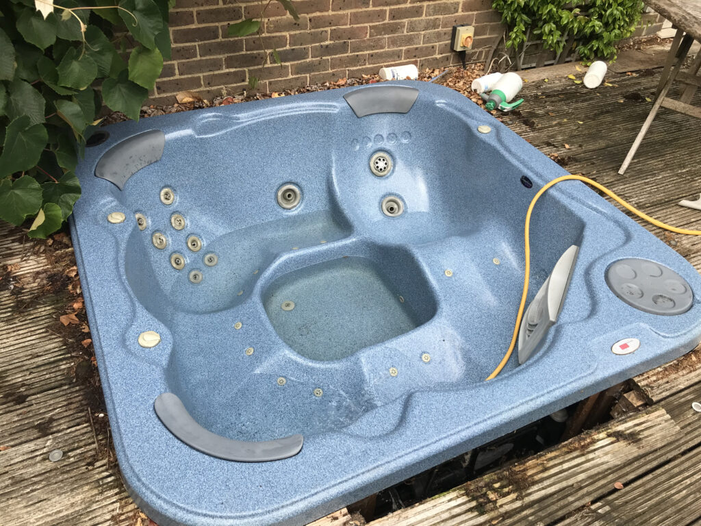 how to empty a hot tub